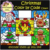 Color by Code - Christmas - Clip Art (School Designhcf)