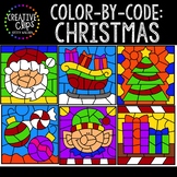 Color by Code: Christmas Clipart {Creative Clips Clipart}