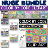 Color by Number or Code Clip Art Mystery Bundle