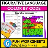 Figurative Language Worksheets COLOR BY CODE