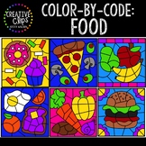 Color by Code: Food Clipart {Creative Clips Clipart}