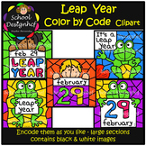 Color by Code - Leap Year - Clip Art (School Designhcf)