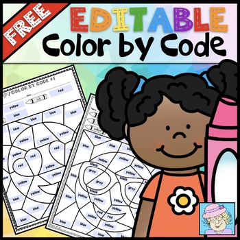 Preview of Color by Sight Word or Number EDITABLE | Color by Code