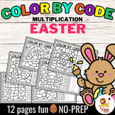 Color by Code - Multiplication Math (Easter Edition) | Mar