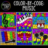 Color by Code: Music Clipart {Creative Clips Clipart}
