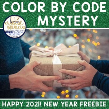 Preview of Color by Code Mystery New Year Celebration Picture | Mystery 2021 FREEBIE