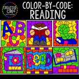 Color by Code: Reading Clipart {Creative Clips Clipart}
