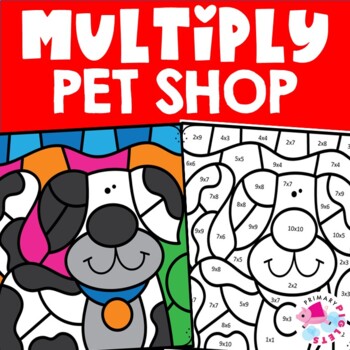 Color by Code SPRING SUMMER PETS Color by Number Multiplication Facts 1 ...