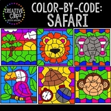 Color by Code: Safari Clipart {Creative Clips Clipart}