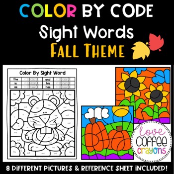 Preview of Fall Color by Sight Word