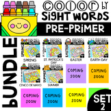 Color by Sight Words Pre-Primer Season Bundle Set 2 | Colo