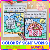 Color by Code - Sight Words Third Grade Bundle