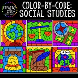 Color by Code: Social Studies Clipart {Creative Clips Clipart}