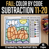 Fall Color by Code: Subtraction 11 - 20
