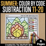 Color by Code: Subtraction 11 - 20 (Summer Edition)
