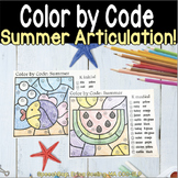 Color by Code -  Summer Articulation