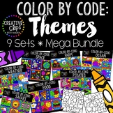 Color by Number or Code: THEMES Bundle {Creative Clips Clipart}