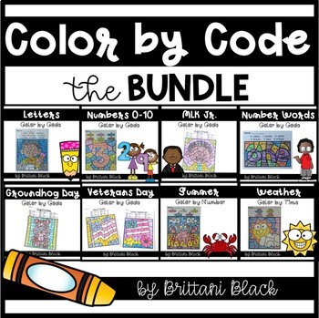 Color by Code Bundle by Brittani Black | TPT