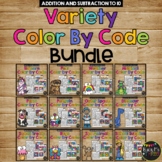 Color by Code VARIETY BUNDLE Color by Number Addition and 