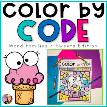 Color by Code - Word Families by Elementary at HEART | TPT