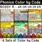 Color by Code for Bossy R | Animals with Hearts Theme | AR OR IR ER UR