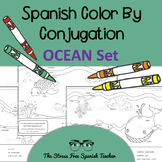 Color by Conjugation, Spanish, 3 Activities: Present Tense
