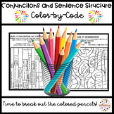 Distance Learning Color by Conjunctions and Sentence Structures