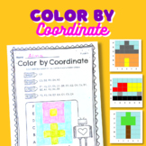 Color by Coordinate: Unplugged Coding, Coordinate Plane, Grids