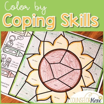 Color by Coping Skills Fall Activity for School Counseling by Counselor ...