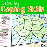 Color by Coping Skills St Patrick's Day Activity for Schoo