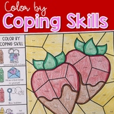 Color by Coping Skills Valentine's Day Activity for Elemen