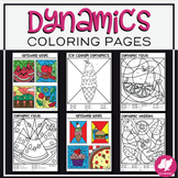 Color-by-Dynamics Music Coloring Pages - Dynamics Music Wo