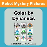 Color by Dynamics - Music Mystery Pictures - Robots
