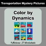 Color by Dynamics - Music Mystery Pictures - Transportation