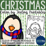 Christmas Color by Feeling Printables - Elementary School 