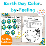 Color by Feeling | Earth Day Activities | Emotion Identifi