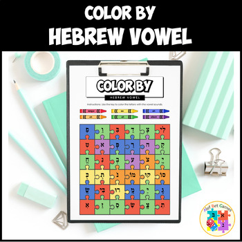 Preview of Color by Hebrew Vowel