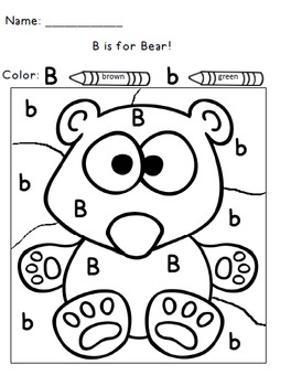 Color by Letter Alphabet Practice Alphabet Worksheets by ...