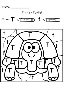 Color by Letter Alphabet Practice Alphabet Worksheets by 1st Grade Salt