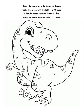 Dinosaurs Alphabet Coloring Pad