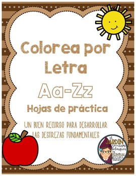 Color By Letter In Spanish Colorea Por Letra