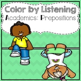 Color by Listening Academics: Prepositions (A Following Di