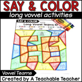 Color by Long Vowel Team Activities
