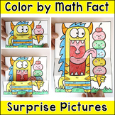 Summer Math Craft Color by Number Surprise Hidden Pictures