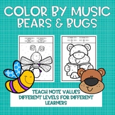 Color by Music: Bears and Bugs (Note and Rest Values)