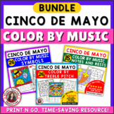 Color by Music: Cinco de Mayo Themed Color by Music Colori
