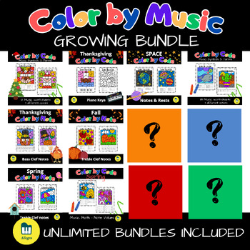Preview of Color by Music: GROWING BUNDLE
