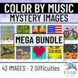 Color by Music Symbol Mystery Image MEGA BUNDLE Music Colo