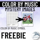 Color by Music Symbol Mystery Image Music Coloring Activit