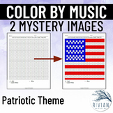 Color by Music Symbol Mystery Images Patriotic Music Color